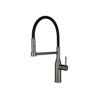Змішувач для кухні GAPPO G4398-51 з гнучким виливом, 2 режими, чорний