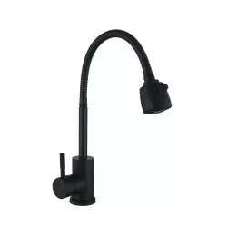 Змішувач для кухні з рефлекторним виливом WEZER EKO4D-01-BLACK