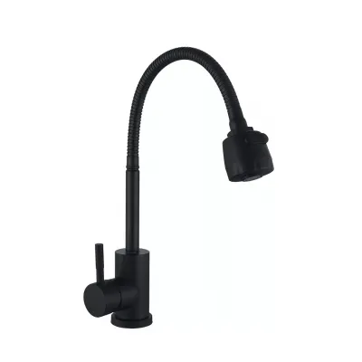 Змішувач для кухні з рефлекторним виливом WEZER EKO4D-01-BLACK Змішувач для кухні з рефлекторним виливом WEZER EKO4D-01-BLACK