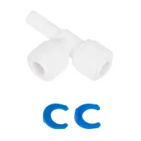 Трійник 1/4"стрижень x 1/4"цанга x 1/4"цанга (КРАТНО 10 шт) (ST023-A)  {10}