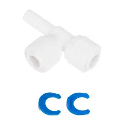 Трійник 1/4"стрижень x 1/4"цанга x 1/4"цанга (КРАТНО 10 шт) (ST023-A) {10} Трійник 1/4"стрижень x 1/4"цанга x 1/4"цанга (КРАТНО 10 шт) (ST023-A) {10}