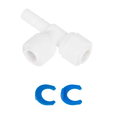 Трійник 1/4"стрижень x 1/4"цанга x 1/4"цанга (КРАТНО 10 шт) (ST023-A)  {10}