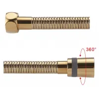 Душовий шланг GAPPO G45-6, латунь, 1500 мм, золото