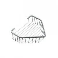 Полиця металева кутова Frap F335, 240х60 мм, хром