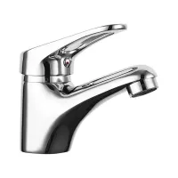 F1013 умивальник одноваж. литий вилив лат. корпус гайка ?35 (хром) {10/1}