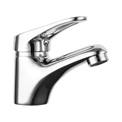 F1013 умивальник одноваж. литий вилив лат. корпус гайка ?35 (хром) {10/1}