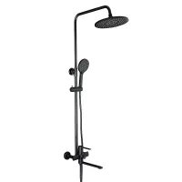 F2467-6 душ. система 3х функц. поворот. вилив лат. корпус Ø35 (чорний)** {4} F2467-6 душ. система 3х функц. поворот. вилив лат. корпус Ø35 (чорний)** {4}