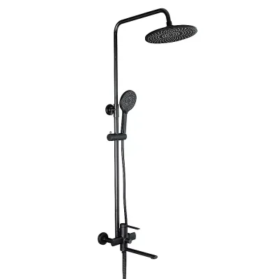 F2467-6 душ. система 3х функц. поворот. вилив лат. корпус Ø35 (чорний)** {4} F2467-6 душ. система 3х функц. поворот. вилив лат. корпус Ø35 (чорний)** {4}