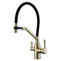 Змішувач для кухні під фільтр Frap F4397-3 з гнучким виливом Змішувач для кухні під фільтр Frap F4397-3 з гнучким виливом