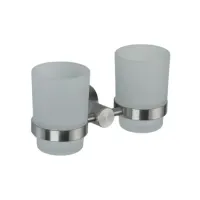 Подвійна склянка для щіток Frap F30108, нержавіюча сталь