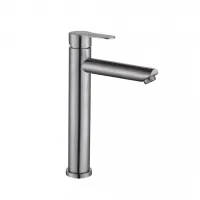 Змішувач для умивальника Frap F10801-2 високий, нержавіюча сталь Змішувач для умивальника Frap F10801-2 високий, нержавіюча сталь