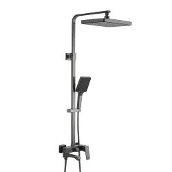 F2476-9 душ. система 3х функц. поворот. вилив лат. корпус ?35 (гангрей) {4/1}