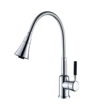 MLT-40601CR кухня одноваж. поворот. 2-х реж. вилив гайка ?35 БЕЗ ПІДВЕД, (хром) {10/1}