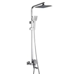 Душева система Frap F2420, поворотний вилив, лійка 1 режим, хром Душева система Frap F2420, поворотний вилив, лійка 1 режим, хром