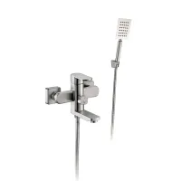 ODA3-15 ванна одноваж. корот. поворот. вилив. нерж. сталь ?35 (сатин) {12/1}