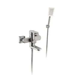 ODA3-15 ванна одноваж. корот. поворот. вилив. нерж. сталь ?35 (сатин) {12/1}