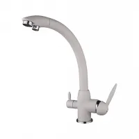 Змішувач для кухні на дві води Frap F4399-8, білий Змішувач для кухні на дві води Frap F4399-8, білий