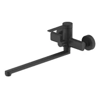 F2267-6 ванна одноваж. довг. пл. вилив лат. корпус Ø35 (чорний)** {10}