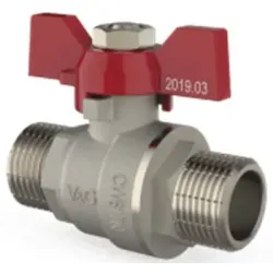 Кран кульовий V&G Optima   1" ЗЗ (червоний метелик) {22}