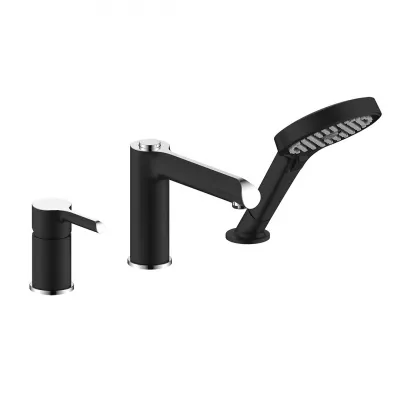 Змішувач для ванни на борт GAPPO G1103-6, чорний/хром Змішувач для ванни на борт GAPPO G1103-6, чорний/хром