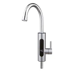 Проточник SDS-A14T НЕРЖ. СТАЛЬ поворот. вилив (3,3 кВт + датчик темп.) {10/1}