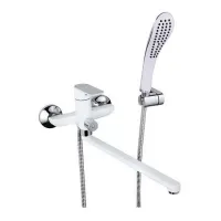 Змішувач для ванни GAPPO G2248, білий/хром Змішувач для ванни GAPPO G2248, білий/хром