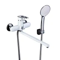 Змішувач для ванни Frap F2249, білий/хром