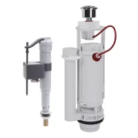 Комплект механізму бачка унітазу GAPPO G1890.03 підкл. 3/8", підвід нижній, бічний, 2-х режимний