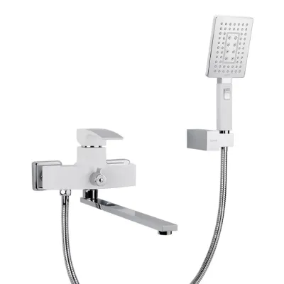 Змішувач для ванни GAPPO G2207-7, білий/хром Змішувач для ванни GAPPO G2207-7, білий/хром