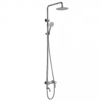 Душова система WEZER EKO16A-01, поворотний вилив - перемикач на лійку/душ, нержавіюча сталь Душова система WEZER EKO16A-01, поворотний вилив - перемикач на лійку/душ, нержавіюча сталь