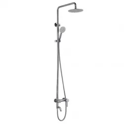 Душова система WEZER EKO16A-01, поворотний вилив - перемикач на лійку/душ, нержавіюча сталь Душова система WEZER EKO16A-01, поворотний вилив - перемикач на лійку/душ, нержавіюча сталь