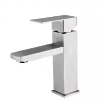 Змішувач для умивальника Frap F10802, нержавіюча сталь Змішувач для умивальника Frap F10802, нержавіюча сталь