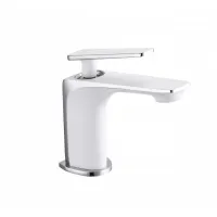 Змішувач для умивальника Frap F1058, білий/хром