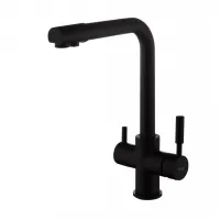 Змішувач для кухні Frap F4352-6 на дві води, чорний Змішувач для кухні Frap F4352-6 на дві води, чорний