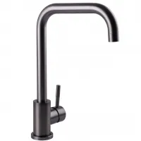 EKO4B-01-GUNGREY кухня одноваж. поворот. вилив нерж. сталь гайка ?35 (гангрей) {10/1}