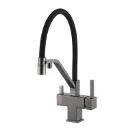 G4395-69 кухня під осмос одноваж вис силік. вил. лат  шпил карт.90° Ø35 (гангрей/чорний) {8/1}