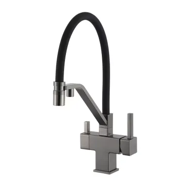 G4395-69 кухня під осмос одноваж вис силік. вил. лат шпил карт.90° ?35 (гангрей/чорний) {8/1}