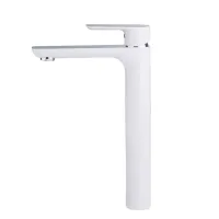 Змішувач для умивальника GAPPO G1048-2, білий/хром Змішувач для умивальника GAPPO G1048-2, білий/хром