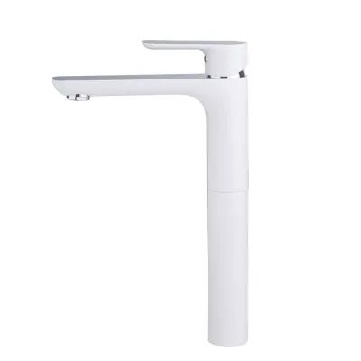 Змішувач для умивальника GAPPO G1048-2, білий/хром Змішувач для умивальника GAPPO G1048-2, білий/хром