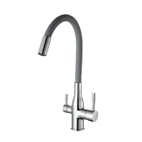 Змішувач для кухні під фільтр Frap F4396 з гнучким виливом Змішувач для кухні під фільтр Frap F4396 з гнучким виливом