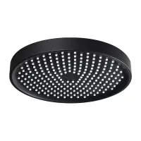 F016-25 лійка стельова кругла 250mm ABS пластик чорна (коробка) {20/1}