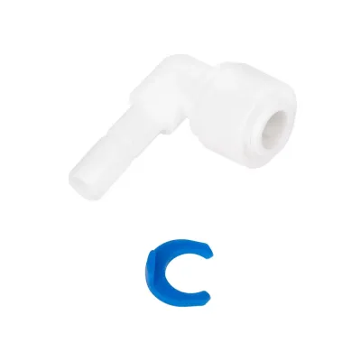 Кутовий фітинг ITAL 1/4"Q x 1/4" N (кратно 10 шт) (ST013A)