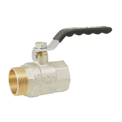 Кран кульовий ITAL PN25 1 1/4" вн.-зов., ручка, нікель