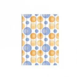 Шторка для ванної і душа Frap F8804, поліетилен, 180 x180 см, жовтий