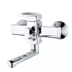 NOF3  ванна одноваж. короткий поворот. вилив сплав Ø35 (хром) {10/1}