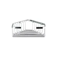 Полиця кутова Frap F351, 240х80 мм, нержавіюча сталь, хром