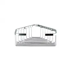 Полиця кутова Frap F351, 240х80 мм, нержавіюча сталь, хром