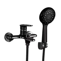 Змішувач для ванни Frap F3249-6, чорний/хром Змішувач для ванни Frap F3249-6, чорний/хром