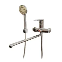 NKS1-152 ванна одноваж. довгий поворот. вилив сплав ? (хром) {10/1}