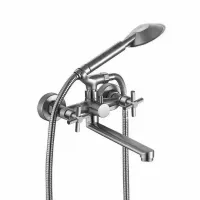 Змішувач для ванни WEZER VAL7-10, сатин Змішувач для ванни WEZER VAL7-10, сатин